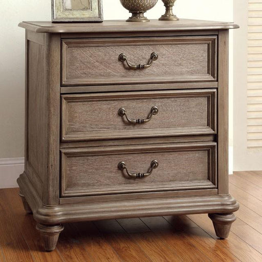 BELGRADE I Rustic Natural Tone Night Stand - U&U Home Budget Furniture (Carteret, NJ)