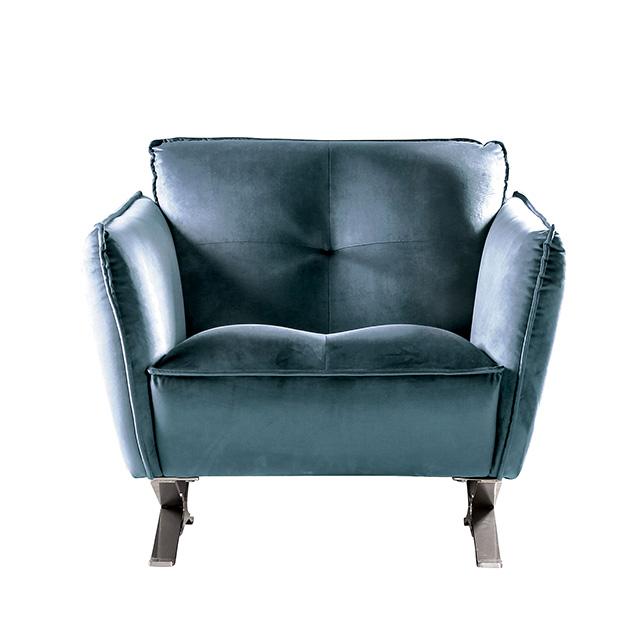 Civellutino Chair Teal - U&U Home Budget Furniture (Carteret, NJ)