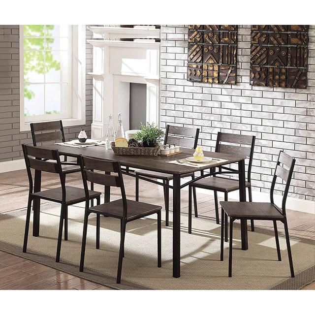 Westport 5 & 7 Piece Dining Table Set - U&U Home Budget Furniture (Carteret, NJ)