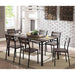 Westport 5 & 7 Piece Dining Table Set - U&U Home Budget Furniture (Carteret, NJ)