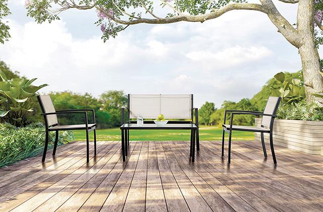 Ibiza 4 Pc. Sling Set K D Green - U&U Home Budget Furniture (Carteret, NJ)