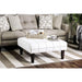 Dorset Ivory/Pattern Ottoman - U&U Home Budget Furniture (Carteret, NJ)