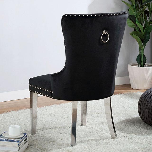 JEWETT Chair, Black (2/CTN) - U&U Home Budget Furniture (Carteret, NJ)