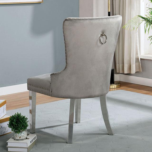 JEWETT Chair, Gray (2/CTN) - U&U Home Budget Furniture (Carteret, NJ)