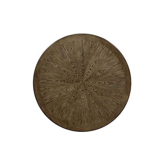 Julia Light Oak Round Dining Table - U&U Home Budget Furniture (Carteret, NJ)