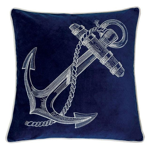 Karin Blue 20" X 20" Pillow, Blue - U&U Home Budget Furniture (Carteret, NJ)