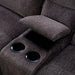 KARLEE II Gray Sectional w/ Console - U&U Home Budget Furniture (Carteret, NJ)