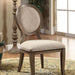 Kathryn Rustic Dark Oak/Beige Side Chair (2/CTN) - U&U Home Budget Furniture (Carteret, NJ)