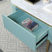 KOBLENZ Coffee Table, Light Teal - U&U Home Budget Furniture (Carteret, NJ)