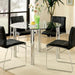Kona I Chrome Round Dining Table - U&U Home Budget Furniture (Carteret, NJ)