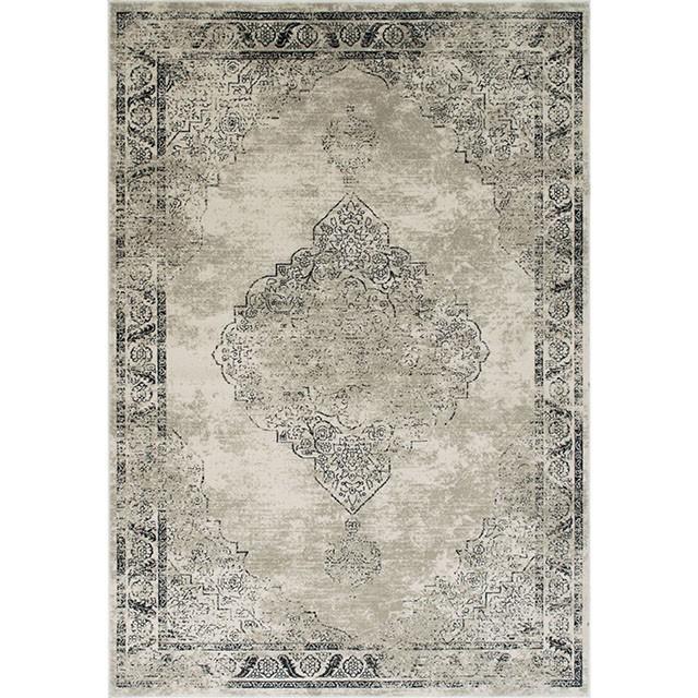 Kozlu Beige 5' X 7' Area Rug - U&U Home Budget Furniture (Carteret, NJ)