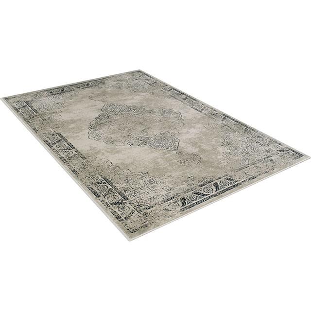 Kozlu Beige 5' X 7' Area Rug - U&U Home Budget Furniture (Carteret, NJ)