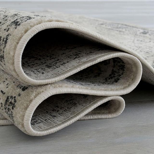 Kozlu Beige 5' X 7' Area Rug - U&U Home Budget Furniture (Carteret, NJ)
