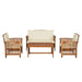 Kyushu 4 Pc. Patio Set - U&U Home Budget Furniture (Carteret, NJ)
