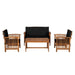 Kyushu 4 Pc. Patio Set - U&U Home Budget Furniture (Carteret, NJ)
