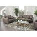 LAURITZ Loveseat, Brown - U&U Home Budget Furniture (Carteret, NJ)