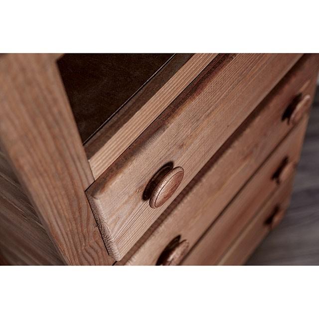 Lea Mahogany Media Chest - U&U Home Budget Furniture (Carteret, NJ)