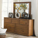 LEIRVIK Dresser, Light Walnut - U&U Home Budget Furniture (Carteret, NJ)