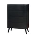 LENNART II Black Chest - U&U Home Budget Furniture (Carteret, NJ)
