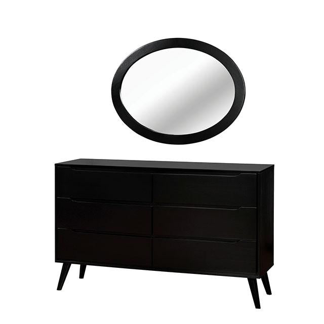 LENNART II Black Dresser - U&U Home Budget Furniture (Carteret, NJ)