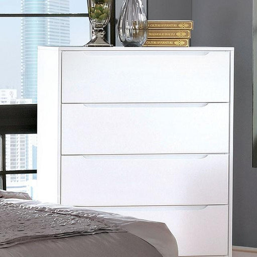 LENNART II White Chest - U&U Home Budget Furniture (Carteret, NJ)