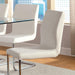 LODIA I White Side Chair - U&U Home Budget Furniture (Carteret, NJ)