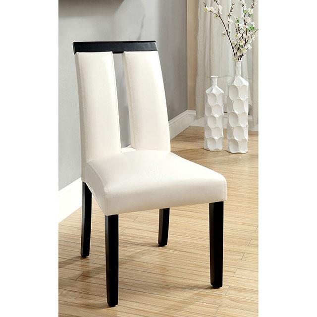 Luminar Black Glass-Insert Dining Table - U&U Home Budget Furniture (Carteret, NJ)