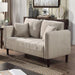 LYNDA Loveseat w/ Pillows, Light Gray - U&U Home Budget Furniture (Carteret, NJ)