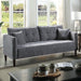 LYNDA Sofa w/ Pillows, Dark Gray - U&U Home Budget Furniture (Carteret, NJ)