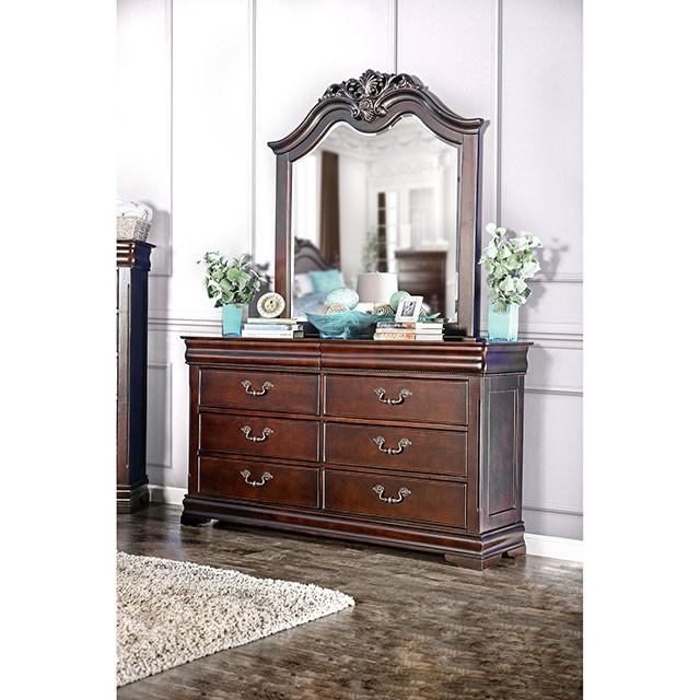 Mandura Cherry Dresser - U&U Home Budget Furniture (Carteret, NJ)