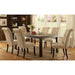 Mashall Beige/Antique Black Side Chair, Ivory (2/CTN) - U&U Home Budget Furniture (Carteret, NJ)