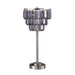 Meg Black/Chrome Table Lamp - U&U Home Budget Furniture (Carteret, NJ)