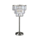 Meg Clear Table Lamp - U&U Home Budget Furniture (Carteret, NJ)