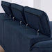 NAPANEE Sectional, Navy - U&U Home Budget Furniture (Carteret, NJ)
