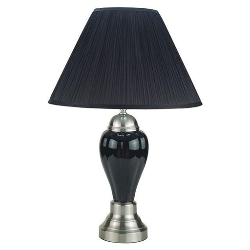 Niki Black Table Lamp (6/CTN) - U&U Home Budget Furniture (Carteret, NJ)