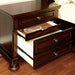 NORTHVILLE Dark Cherry Night Stand - U&U Home Budget Furniture (Carteret, NJ)