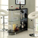 Numbi Black/Chrome Mini Server - U&U Home Budget Furniture (Carteret, NJ)