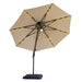 Nuti 10 Ft Round Umbrella w/ LED Light + 37" Large Base - U&U Home Budget Furniture (Carteret, NJ)