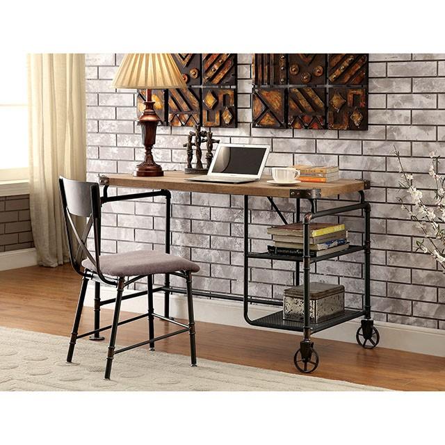 OLGA Antique Black Desk - U&U Home Budget Furniture (Carteret, NJ)