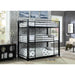 Olga I Antique Black Full/Full Bunk Bed - U&U Home Budget Furniture (Carteret, NJ)