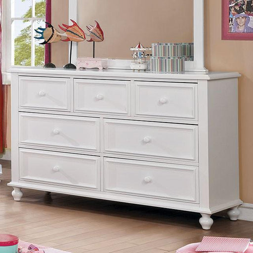 OLIVIA White Dresser - U&U Home Budget Furniture (Carteret, NJ)