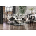 ORLA Silver/Black Dining Table - U&U Home Budget Furniture (Carteret, NJ)