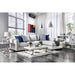 Ornella Light Gray/Blue Sectional - U&U Home Budget Furniture (Carteret, NJ)