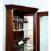 ORTLEY Walnut Curio - U&U Home Budget Furniture (Carteret, NJ)