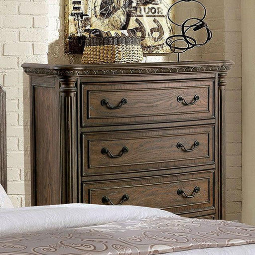 Persephone Rustic Natural Tone Chest - U&U Home Budget Furniture (Carteret, NJ)