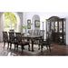 Petersburg Dark Gray Dining Table w/ 1x18"Leaf - U&U Home Budget Furniture (Carteret, NJ)