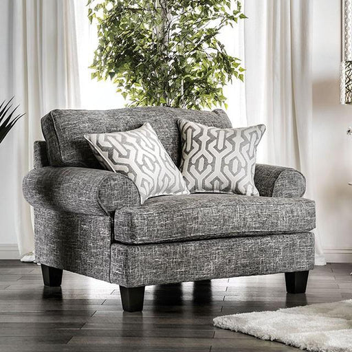 Pierpont Gray Chair - U&U Home Budget Furniture (Carteret, NJ)