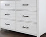 PRIAM Dresser, White/Gray - U&U Home Budget Furniture (Carteret, NJ)