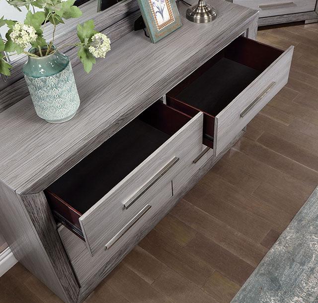 RAIDEN Dresser, Gray - U&U Home Budget Furniture (Carteret, NJ)