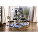 ROXO Silver/Black Round Dining Table - U&U Home Budget Furniture (Carteret, NJ)